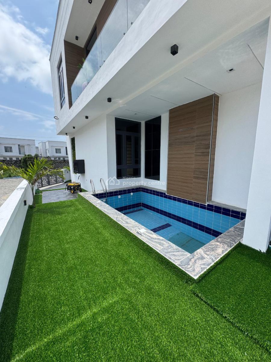 Gorgeous 5 Bedroom Duplex with a Pool and Bq, Chevron, Lekki, Lagos, House for Sale