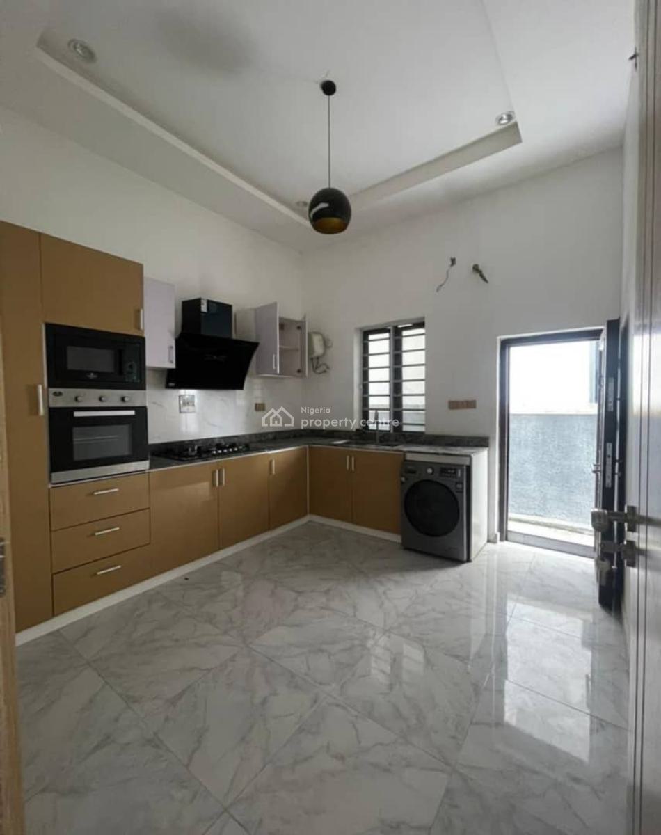 Spacious Self Service 4 Bedroom Semi Detached Duplex with Bq, Chevron, Lekki, Lagos, Semi-detached Duplex for Rent