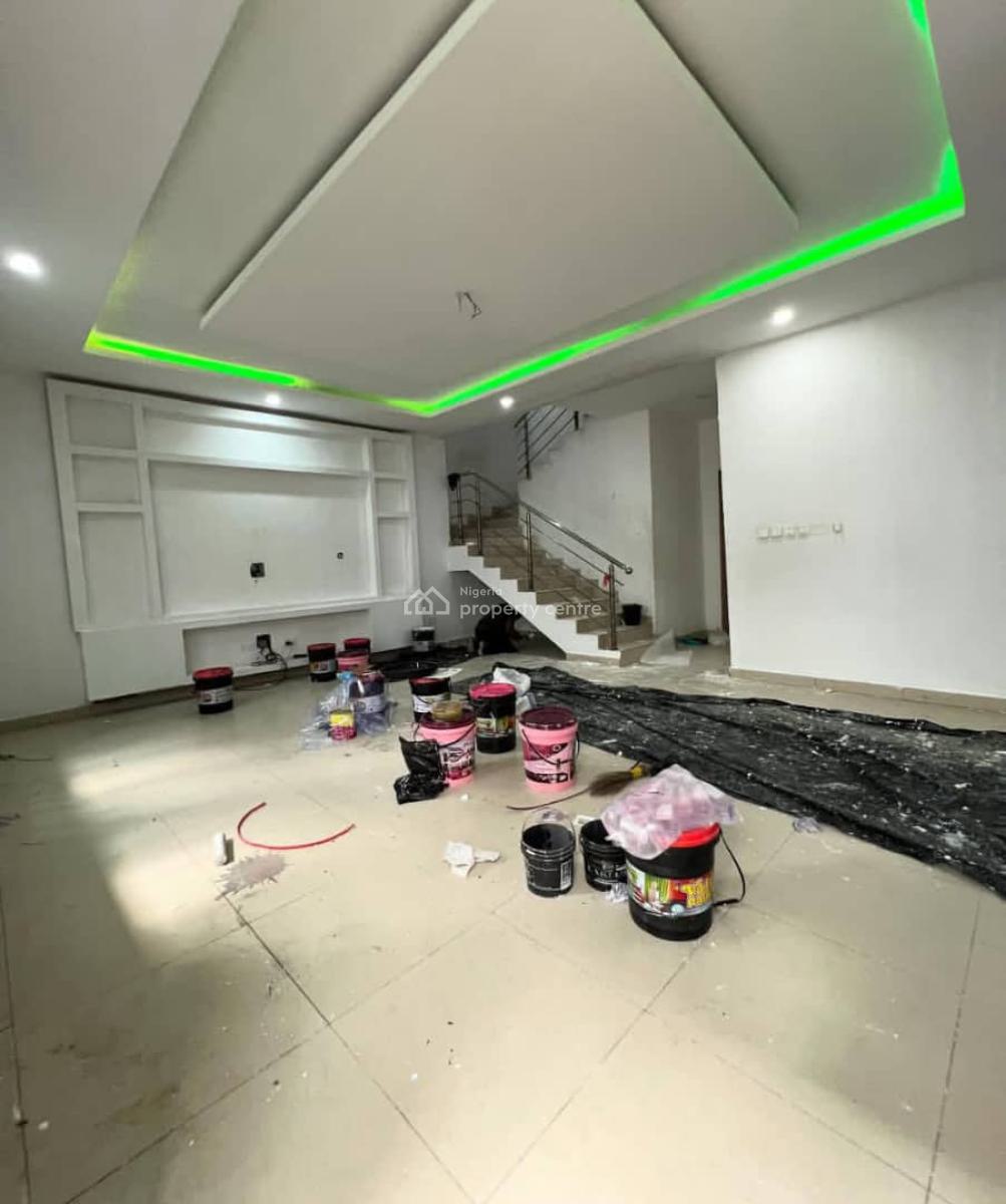 Spacious Self Service 4 Bedroom Semi Detached Duplex with Bq, Chevron, Lekki, Lagos, Semi-detached Duplex for Rent