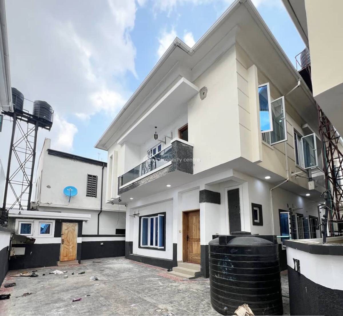 Spacious Self Service 4 Bedroom Semi Detached Duplex with Bq, Chevron, Lekki, Lagos, Semi-detached Duplex for Rent