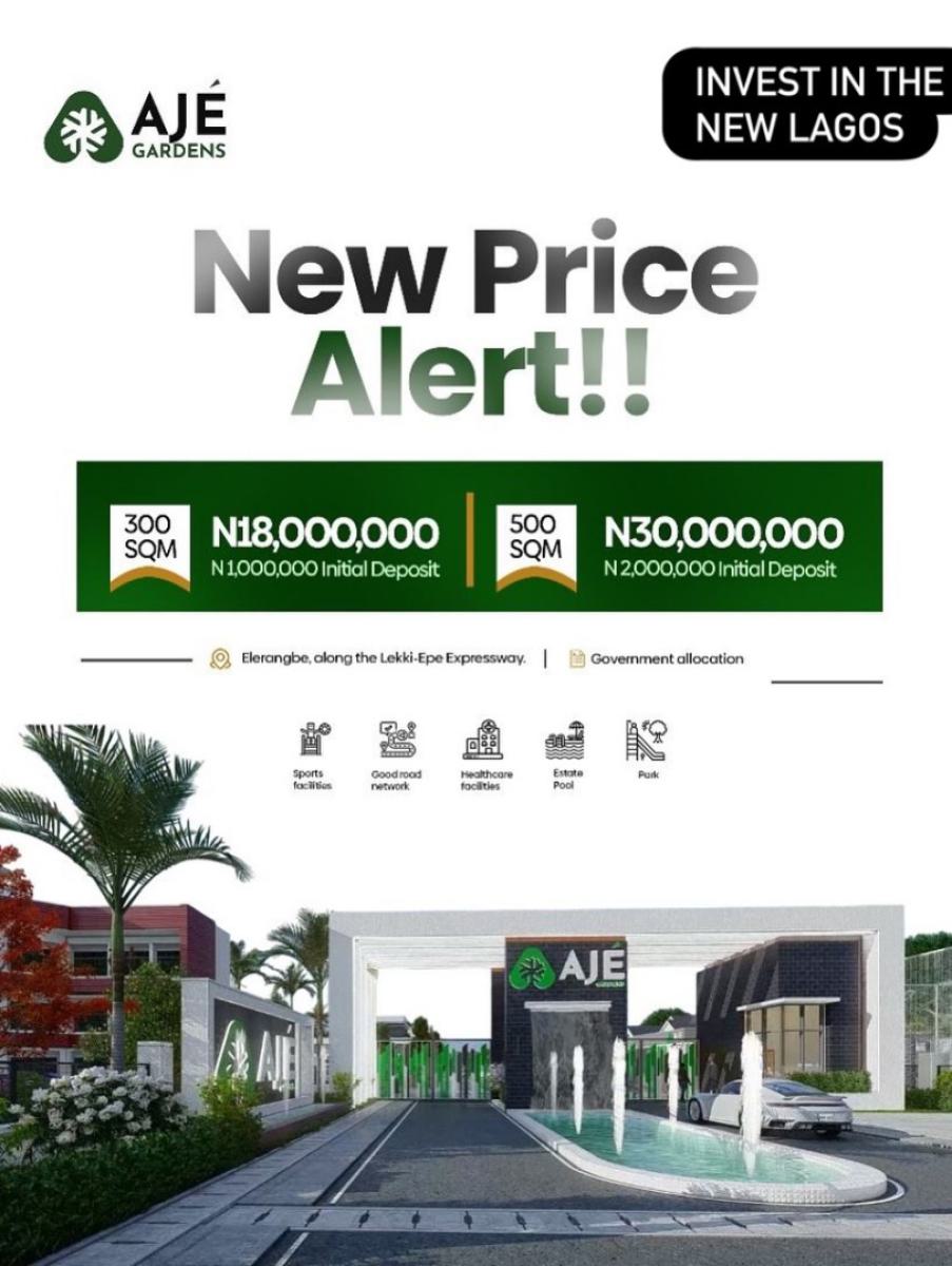 Prime Residential Land, 5 Minutes to The Lekki Proposed International Airport, Eleranigbe, Ibeju Lekki, Lagos, Residential Land for Sale