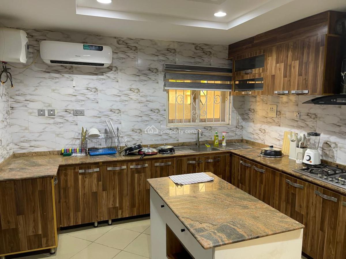 Luxury Furnished 4 Bedrooms Duplex with Bq, Close to Coza, Guzape District, Abuja, Terraced Duplex for Rent