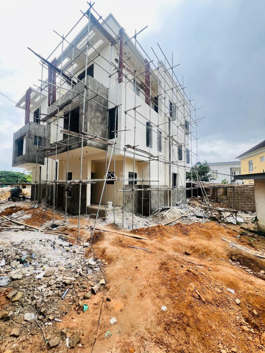 Nicely Built 5 Bedroom Terrace Duplex Plus Bq, Pool, Study, Gym, Stunningly Designed Home with Study, Pool, Gym, B Q, Ikeja Gra, Ikeja, Lagos, Terraced Duplex for Sale