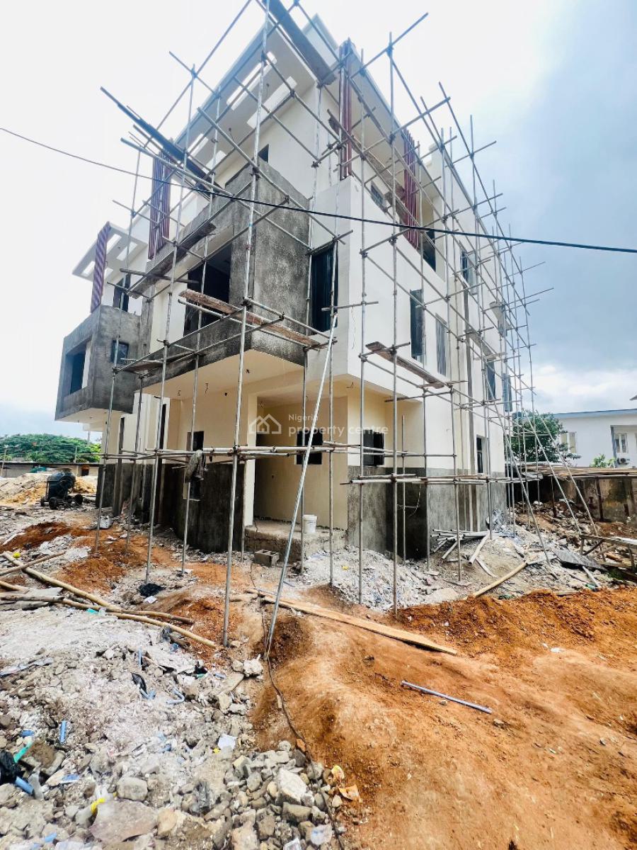Nicely Built 5 Bedroom Terrace Duplex Plus Bq, Pool, Study, Gym, Stunningly Designed Home with Study, Pool, Gym, B Q, Ikeja Gra, Ikeja, Lagos, Terraced Duplex for Sale