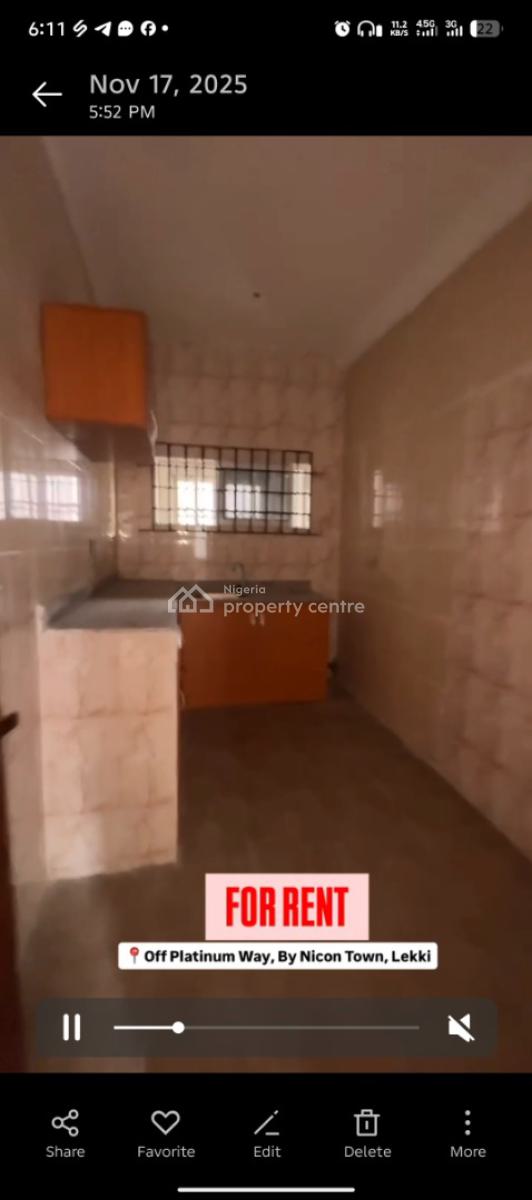 a 2 Bedroom Flat, By Platinum, Via Nicon, Ikate, Lekki, Lagos, Flat / Apartment for Rent