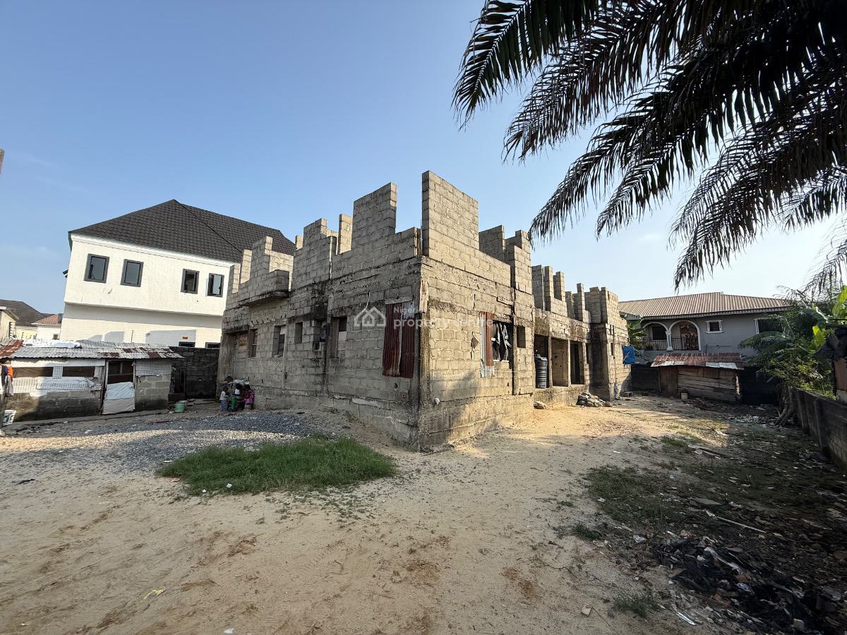 Dry Residential Land with 6 Units of 3 Bedroom Flats for Distress, Behind Blenco Suoermarket Olokonla/sangotedo, Olokonla, Ajah, Lagos, Residential Land for Sale