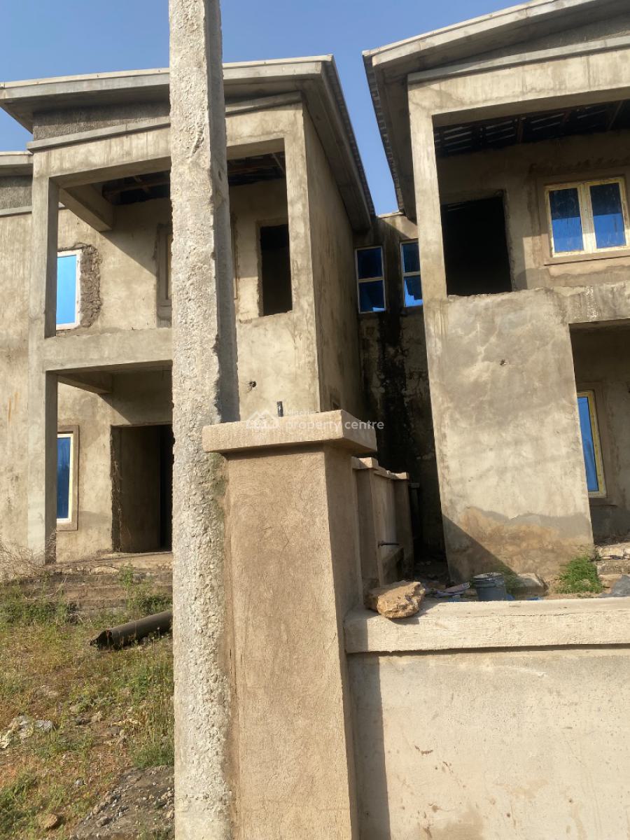 Carcass 3 Bedroom with Bq. Fcda C of O Allocation Papers, Kyami, Abuja, Semi-detached Duplex for Sale