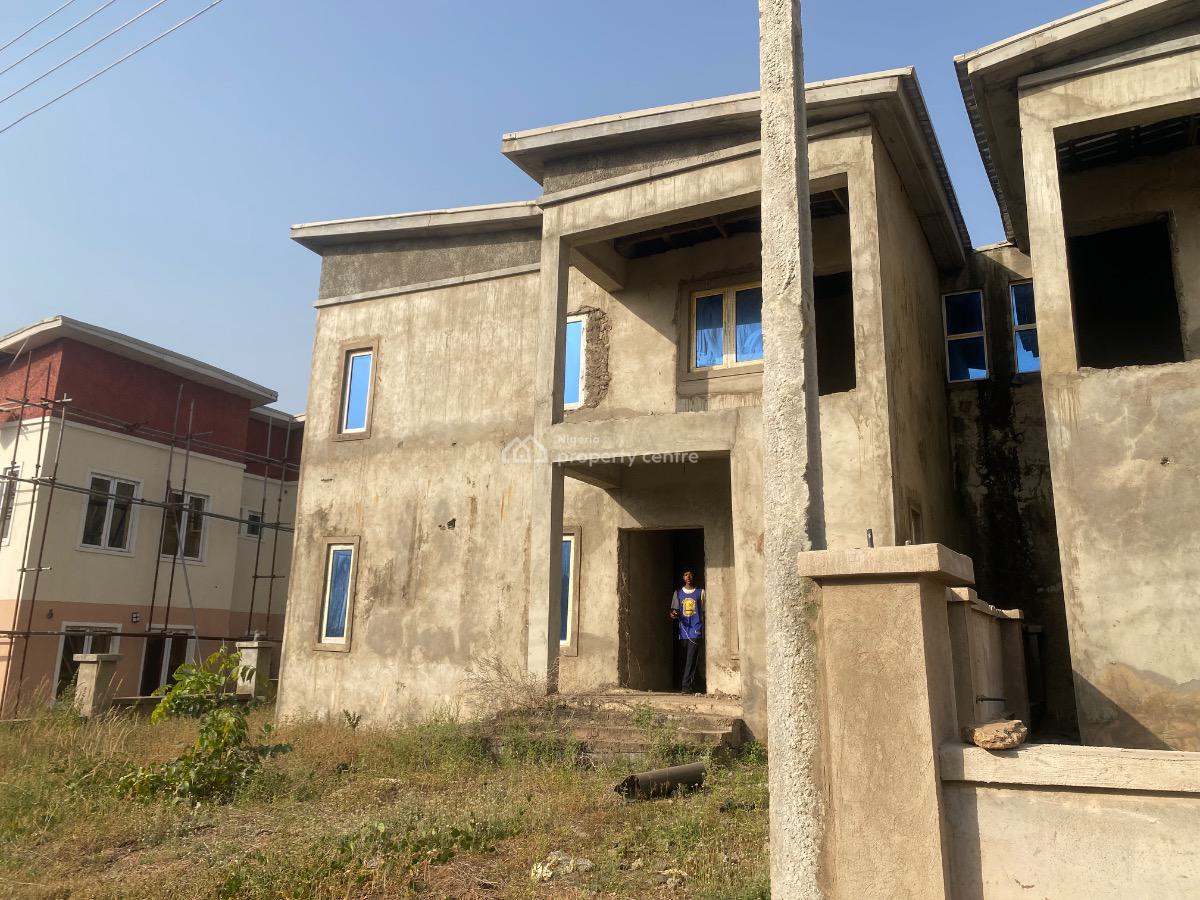 Carcass 3 Bedroom with Bq. Fcda C of O Allocation Papers, Kyami, Abuja, Semi-detached Duplex for Sale