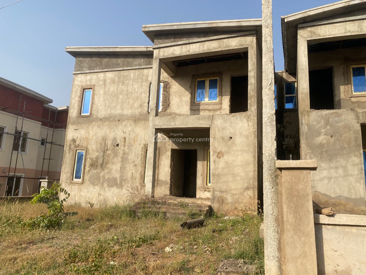 Carcass 3 Bedroom with Bq. Fcda C of O Allocation Papers, Kyami, Abuja, Semi-detached Duplex for Sale