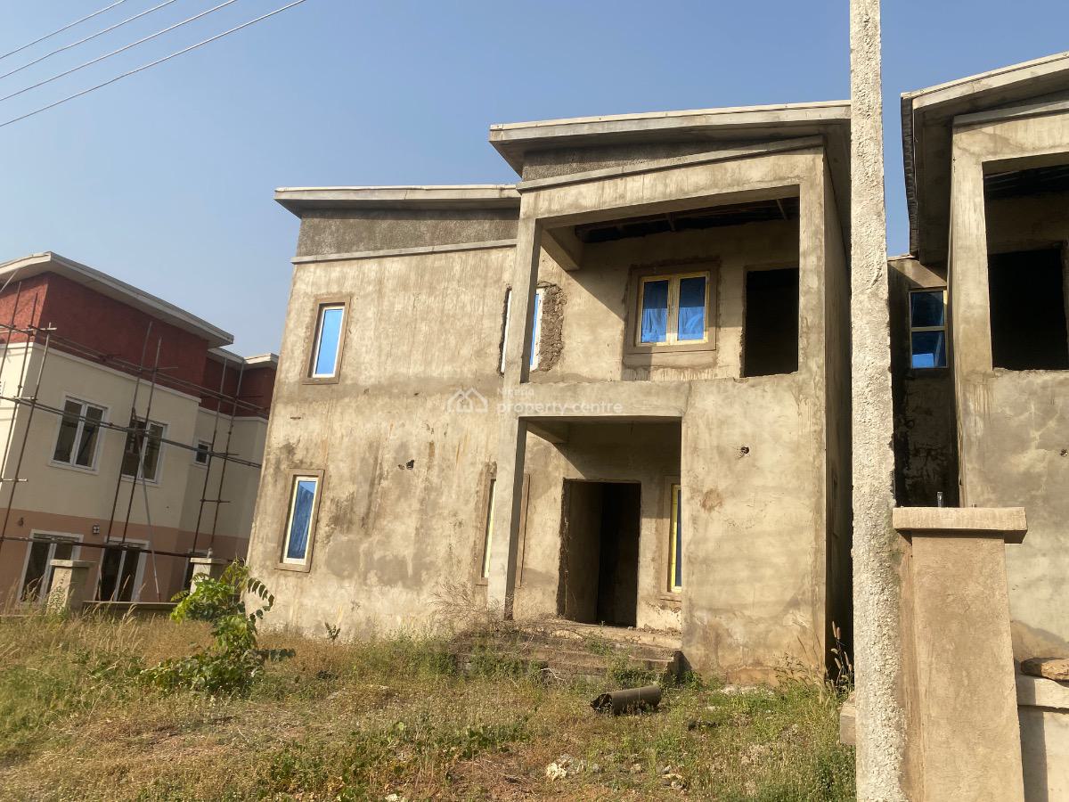 Carcass 3 Bedroom with Bq. Fcda C of O Allocation Papers, Kyami, Abuja, Semi-detached Duplex for Sale