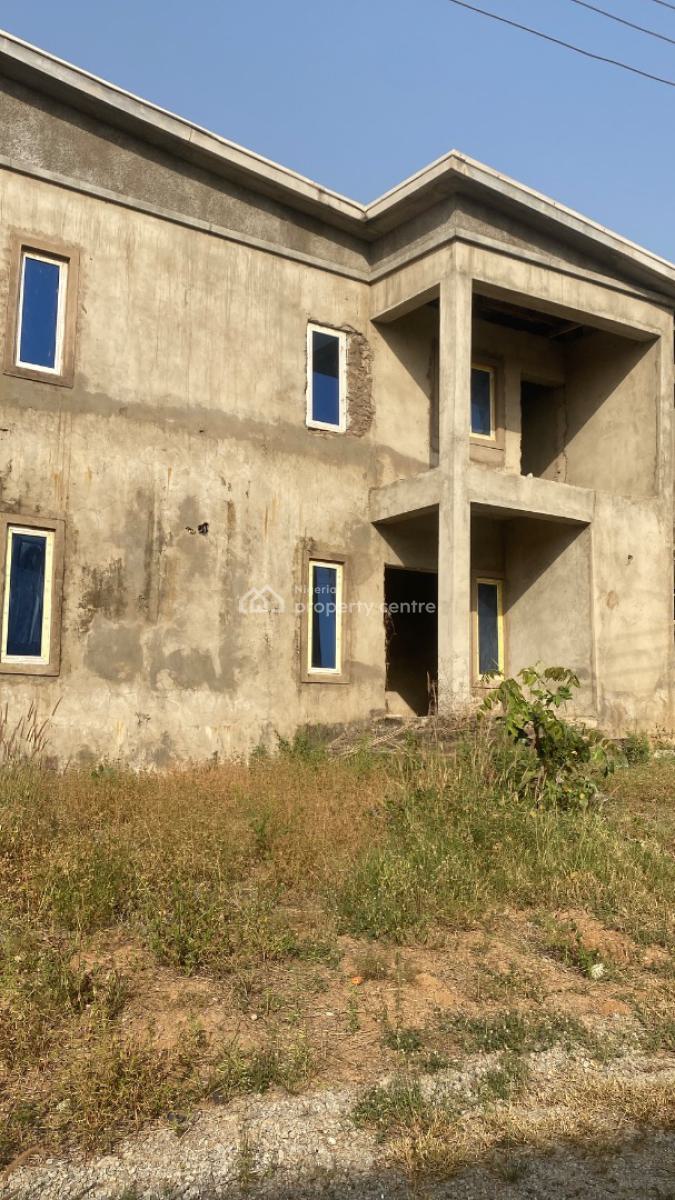 Carcass 3 Bedroom with Bq. Fcda C of O Allocation Papers, Kyami, Abuja, Semi-detached Duplex for Sale