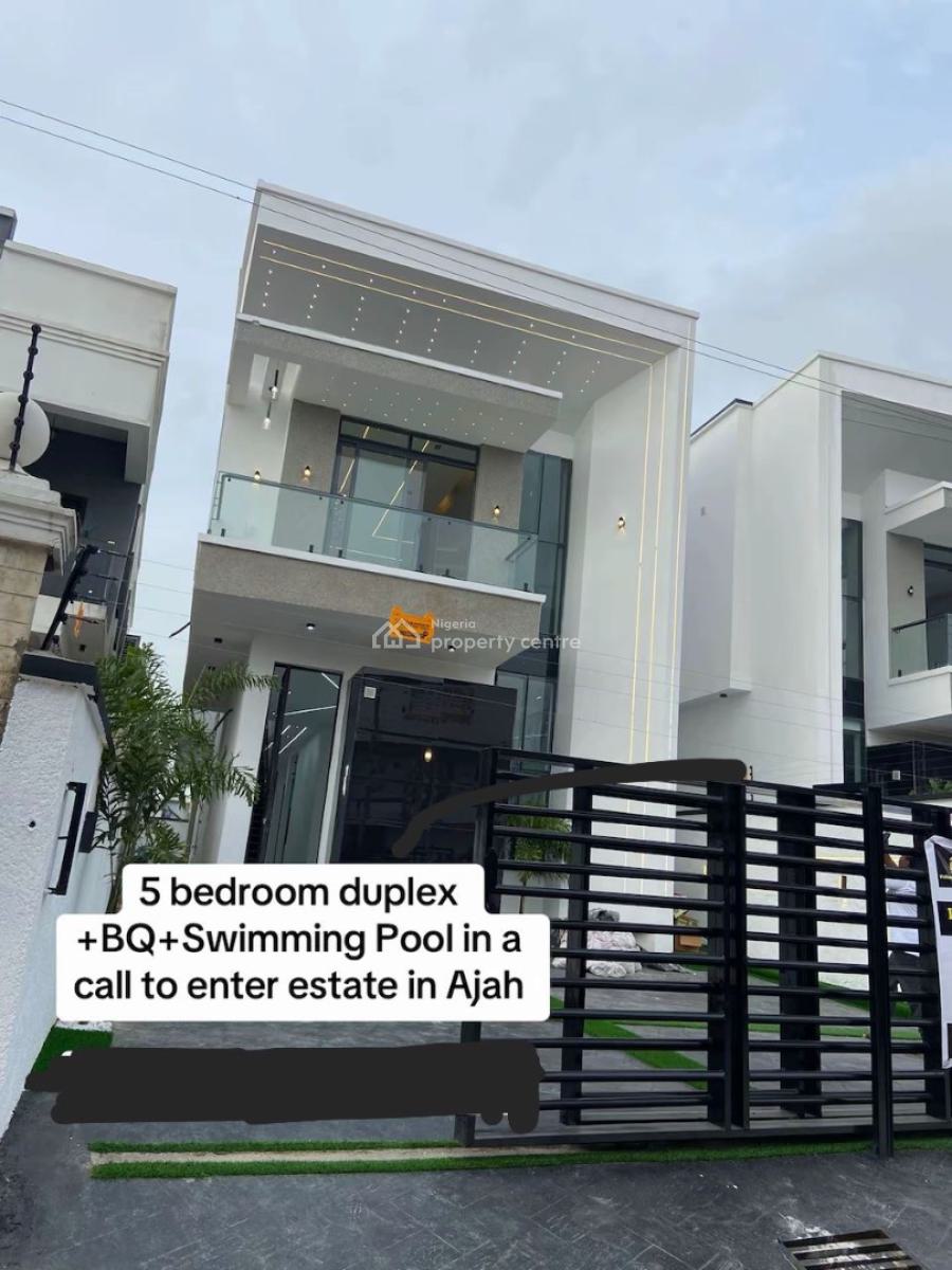Modern 5 Bedroom Fully Detached Duplex, Ajah, Lagos, Detached Duplex for Sale
