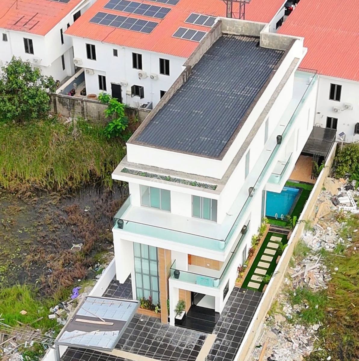 Contemporary 5 Bedroom Detached Duplex with Swimming Pool and Bq, Osapa London, Osapa, Lekki, Lagos, Detached Duplex for Sale