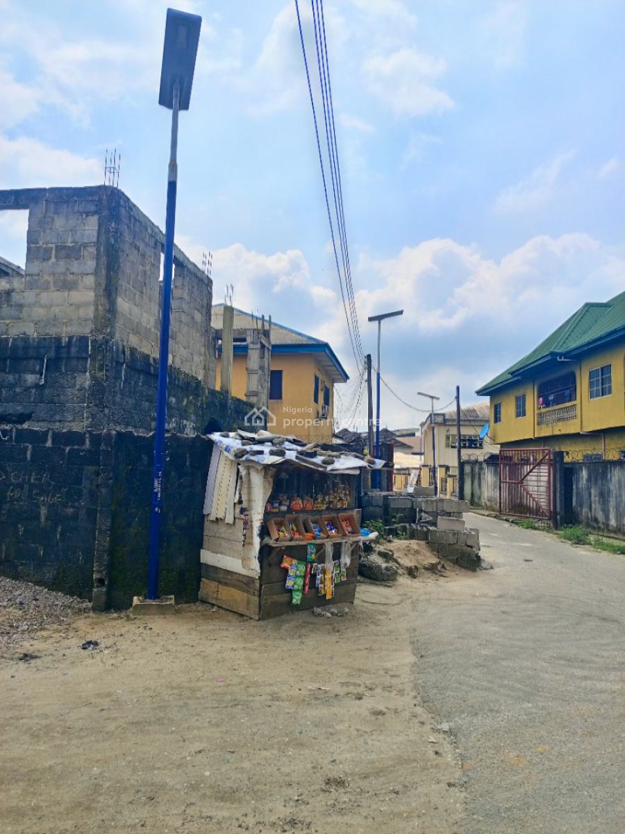 Uncompleted 2 Units of 2 Bedroom Flat on a Half Plot of Land., Farm Road Eliowhani, Rumudara, Port Harcourt, Rivers, Block of Flats for Sale