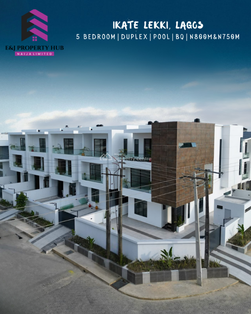 Luxury 5 Bedroom Fully Detached Duplex with Bq and Swimming Pool, By Nike Art Gallery, Lekki Lagos, Lekki Phase 1, Lekki, Lagos, Detached Duplex for Sale