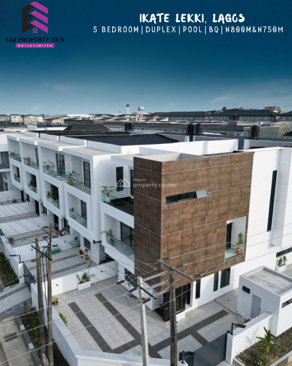 Luxury 5 Bedroom Fully Detached Duplex with Bq and Swimming Pool, By Nike Art Gallery, Lekki Lagos, Lekki Phase 1, Lekki, Lagos, Detached Duplex for Sale