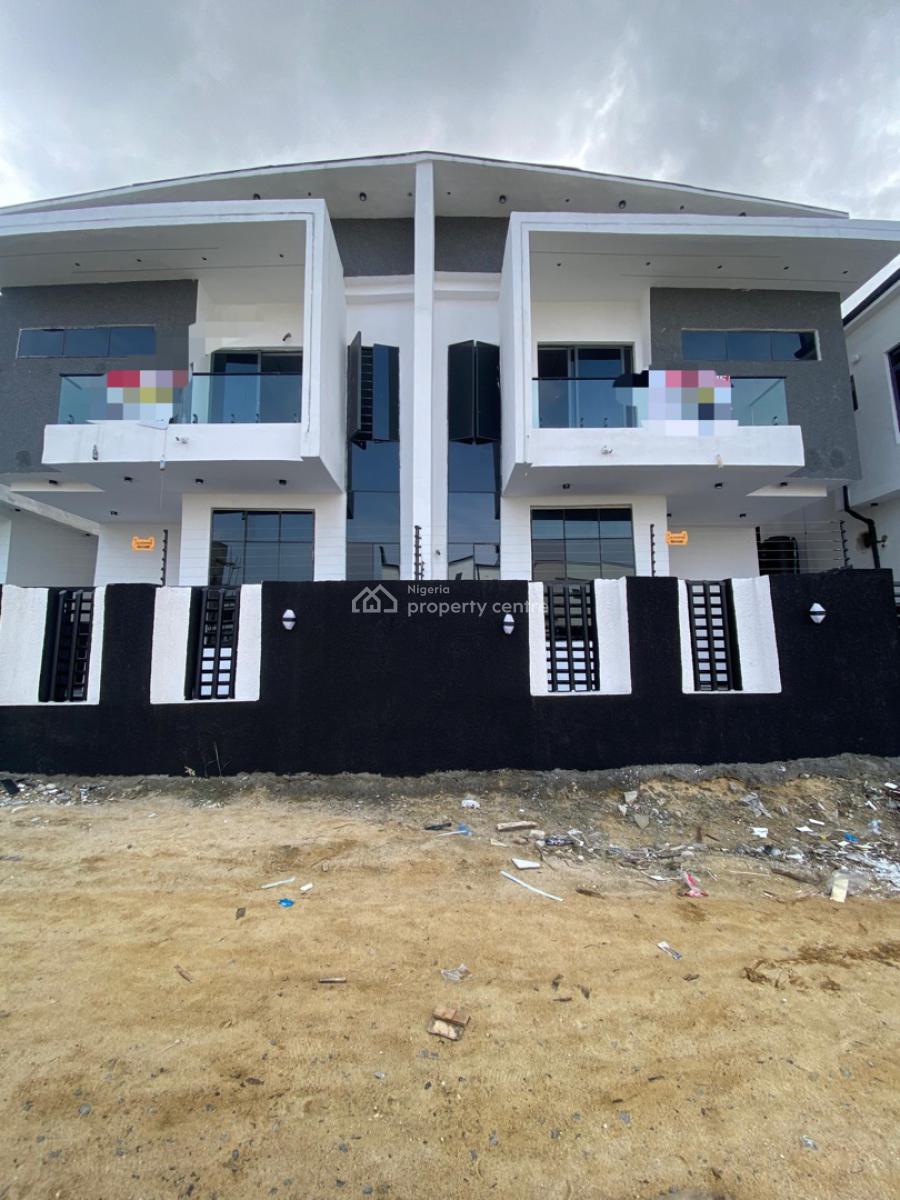 4 Bedroom Semi Detached Duplex with Bq, Lekki Palm City, Ajah, Lagos, Semi-detached Duplex for Sale