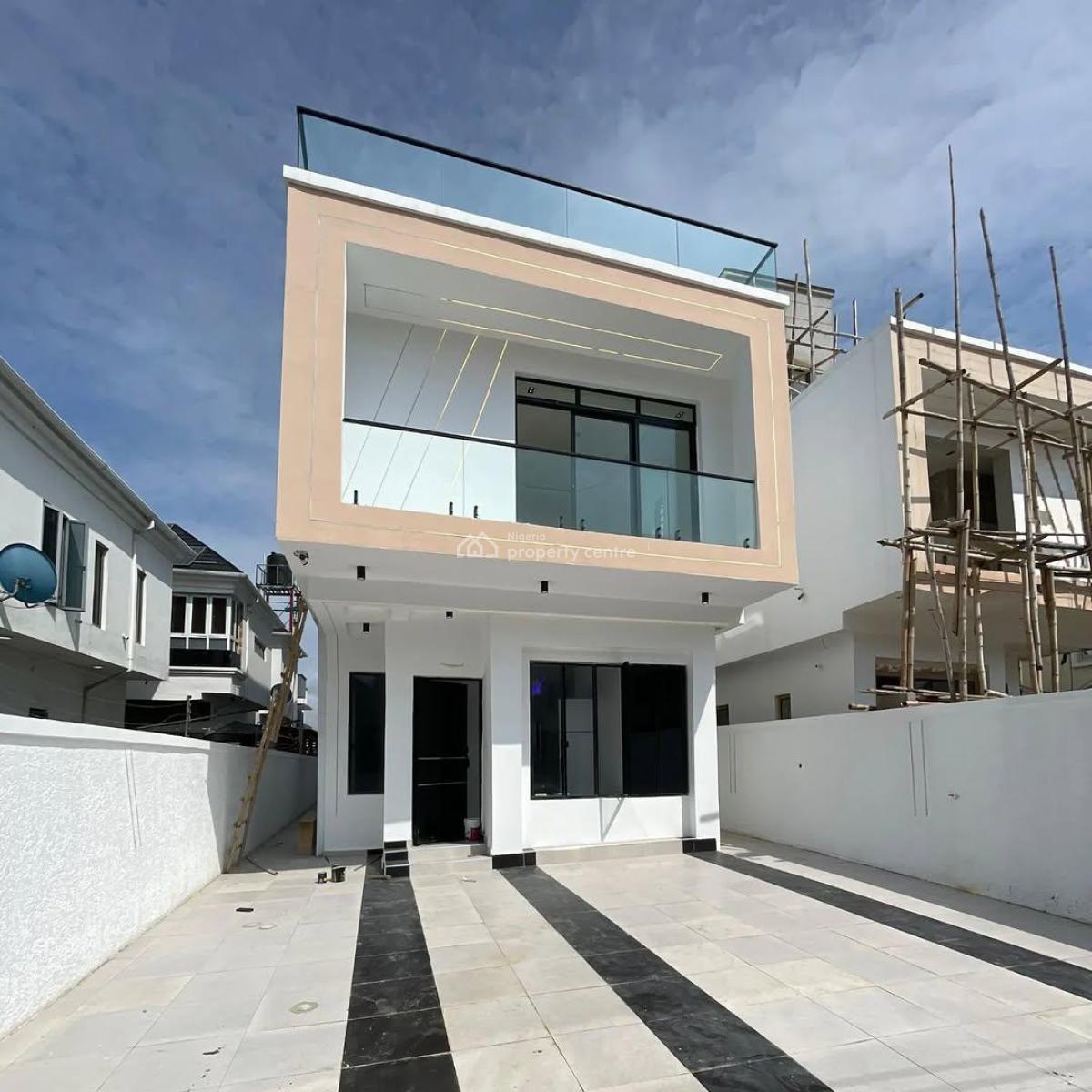 Contemporary 5 Bedroom Fully Detached Duplex with Bq, Swimming Pool, Secured and Serene Estate in Lekki, Osapa, Lekki, Lagos, Detached Duplex for Sale