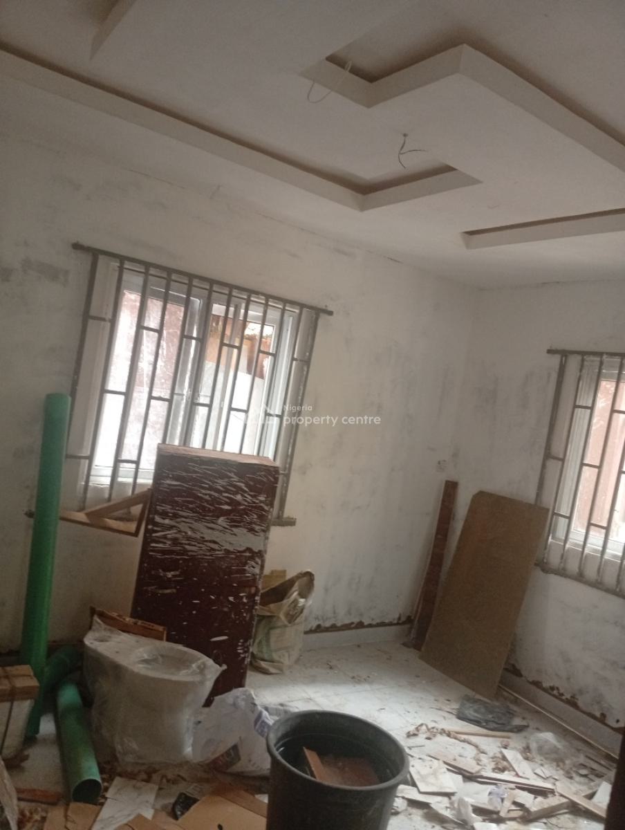 Newly Renovated Portable 2bedroom Flat with Pop, All Ensuite , Kitchen, in a Serene Tarred Street at Egbeda Close to Egbeda Roundabout Alimosh, Egbeda, Alimosho, Lagos, Flat / Apartment for Rent