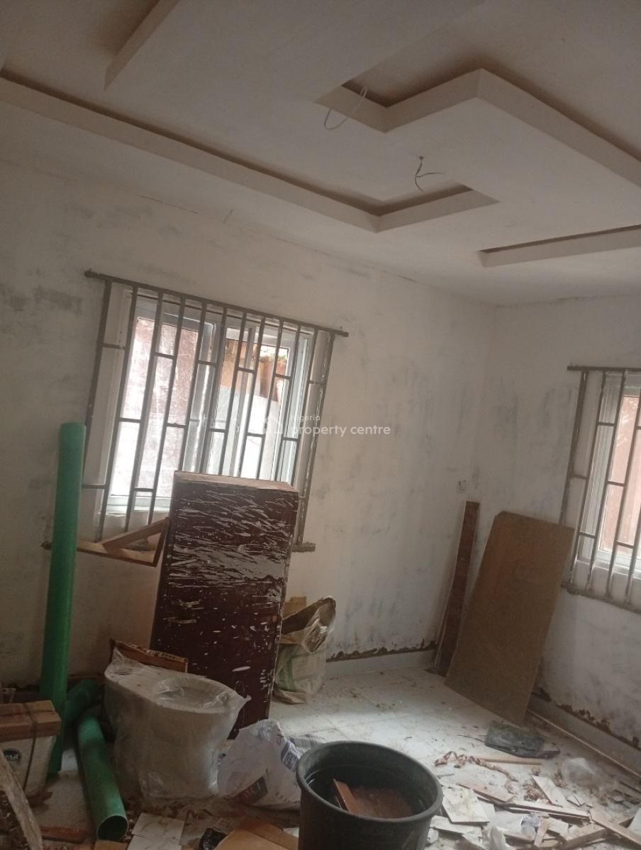 Newly Renovated Portable 2bedroom Flat with Pop, All Ensuite , Kitchen, in a Serene Tarred Street at Egbeda Close to Egbeda Roundabout Alimosh, Egbeda, Alimosho, Lagos, Flat / Apartment for Rent