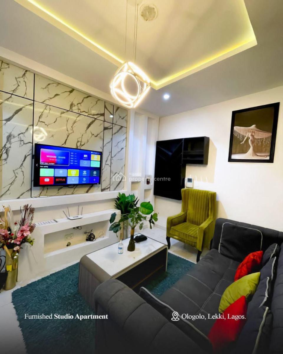 Exquisite Fully Furnished Studio Apartment, Ologolo, Lekki Phase 1, Lekki, Lagos, Flat / Apartment Short Let
