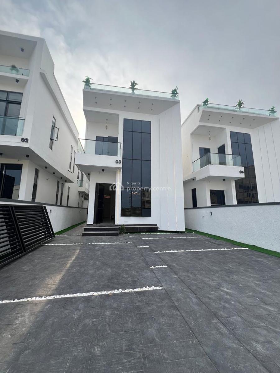 Beautiful Brand New 5 Bedroom Duplex with Bq at Chevron, Located Inside a Very Serene Estate,comes with Swimming Poo,good Light, Lekki, Lagos, Detached Duplex for Sale