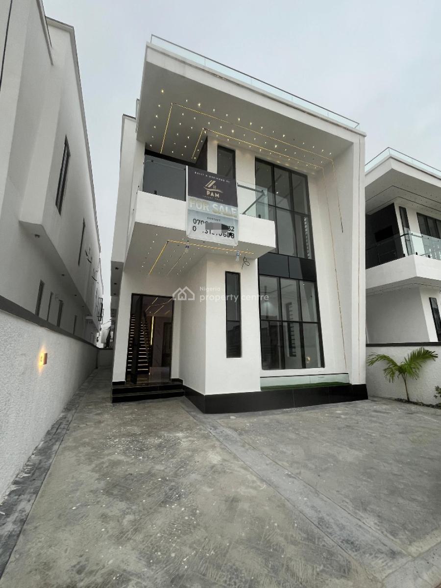 Beautiful 4 Bedroom Detached Duplex with a Bq, Lekki Palm City Estate, Ajah, Lagos, Detached Duplex for Sale