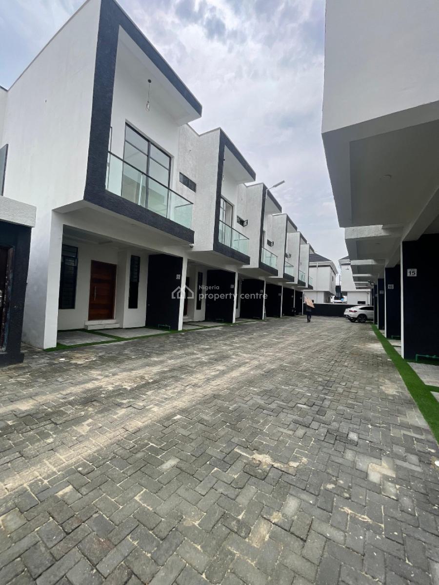 Exquisite 3 Bedroom Terraced Duplex with Bq in a Secure Location, Ikota, Lekki, Lagos, Terraced Duplex for Sale