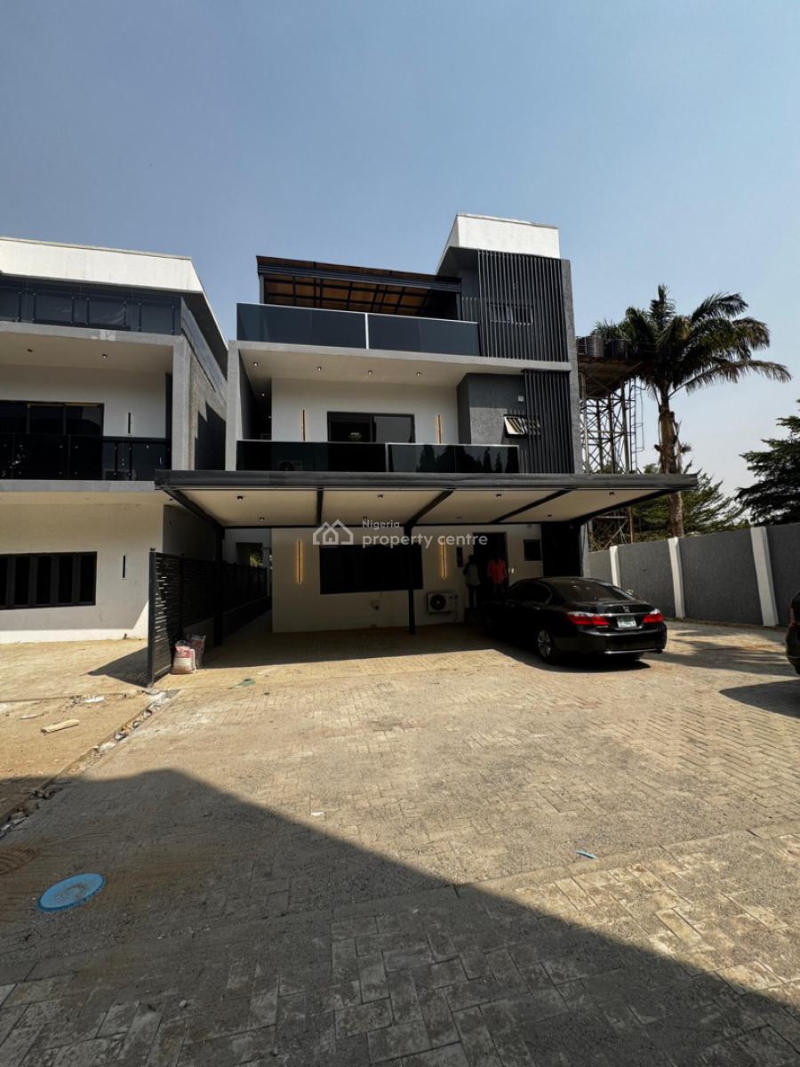 Contemporary 5 Bedroom Fully Detached Duplex,bq,rooftop,3 Living Rooms, Katampe Extenion., Katampe Extension, Katampe, Abuja, Detached Duplex for Sale