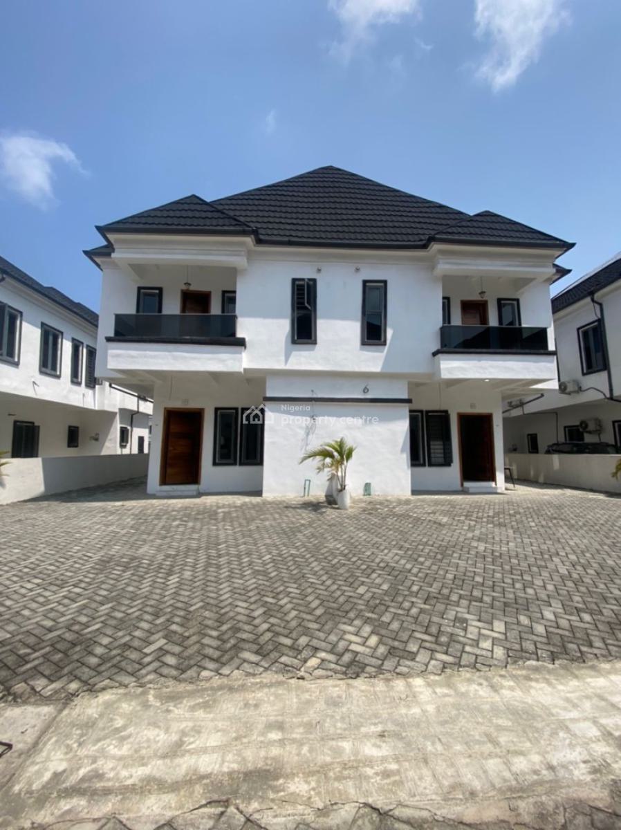 Standard 4-bedroom Semi Detached Duplex with Bq, and a Swimming Pool, Harris Drive, Ikota, Lekki, Lagos, Semi-detached Duplex for Rent
