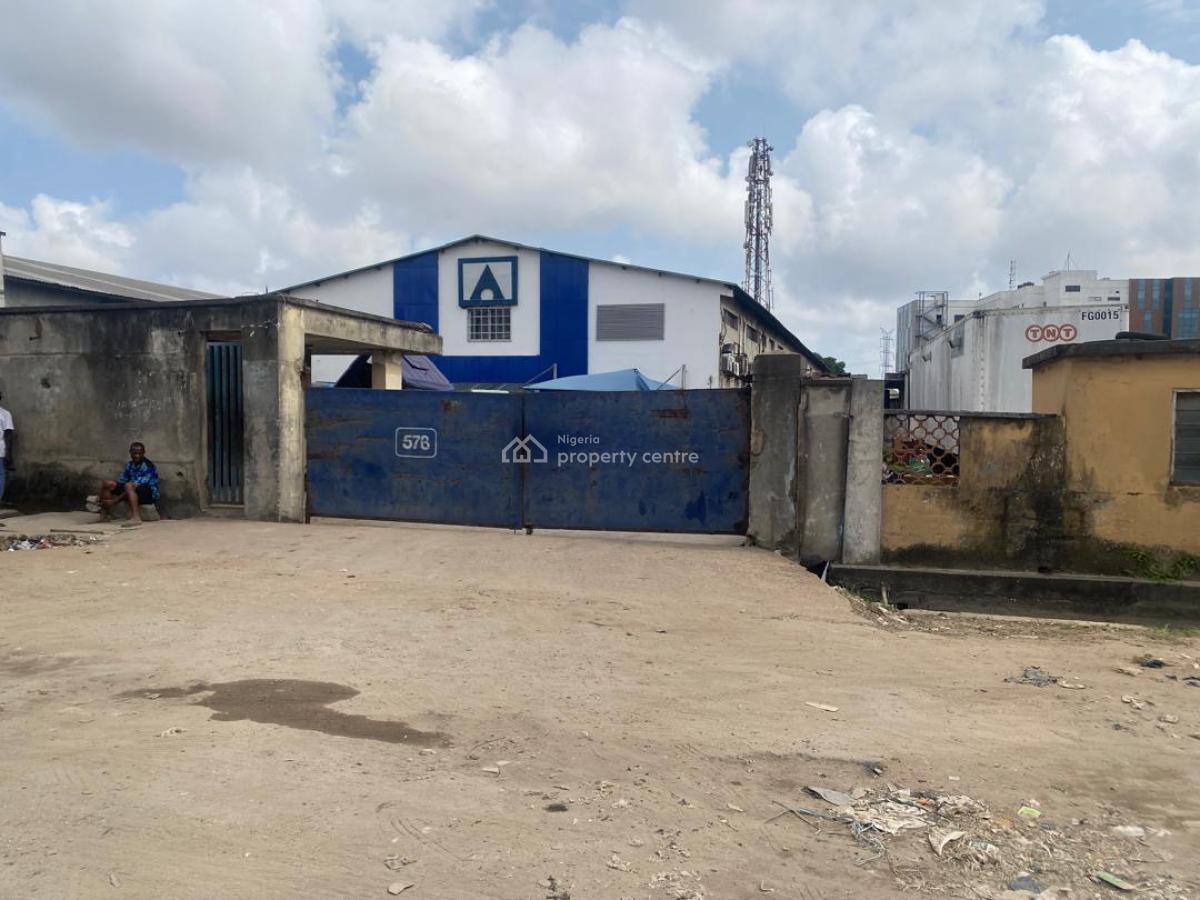 Industrial Property with Warehouses and a Block of Office, Off Eric Moore Road, Surulere, Lagos, Warehouse for Sale