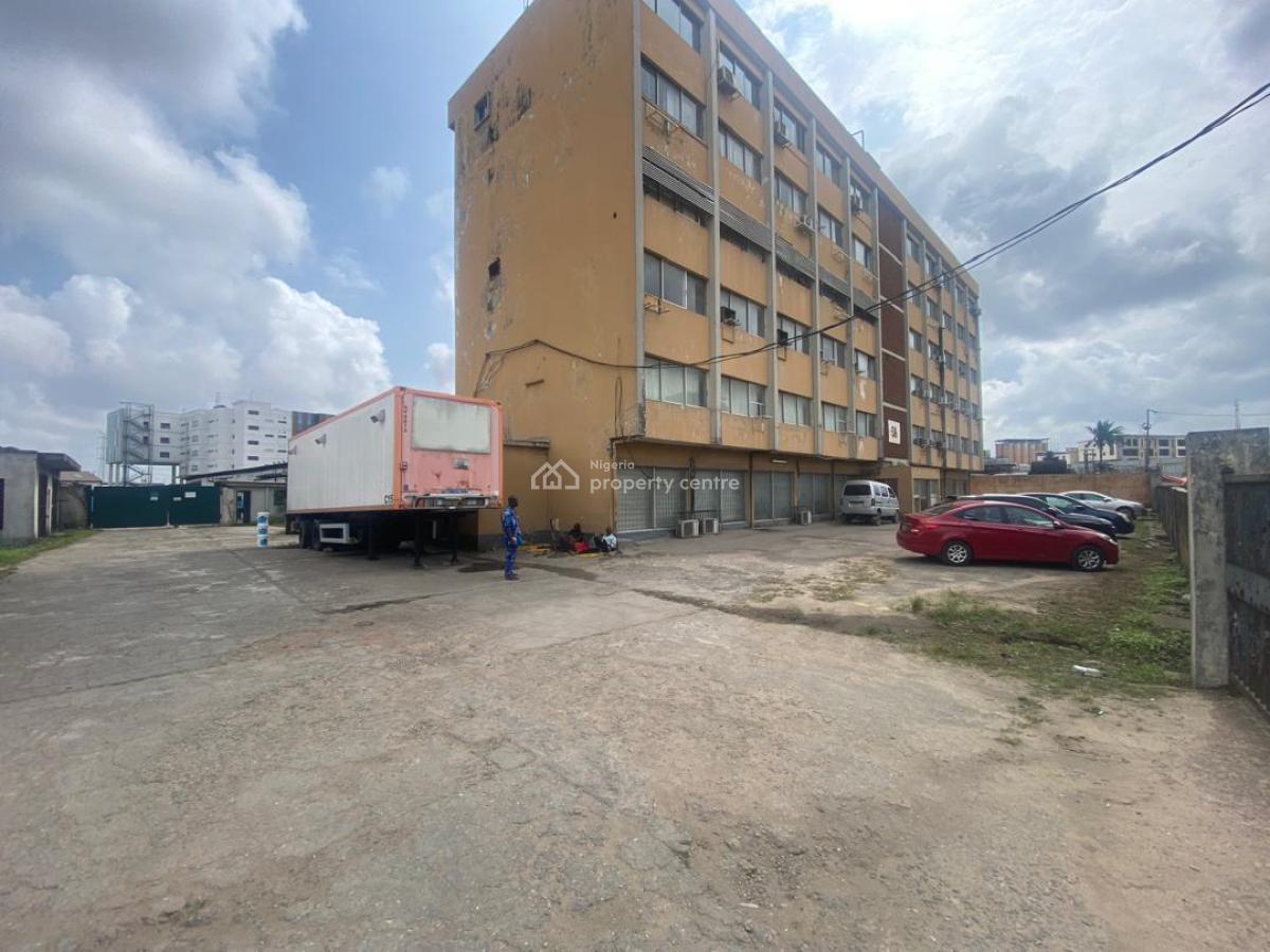 Industrial Property with Warehouses and a Block of Office, Off Eric Moore Road, Surulere, Lagos, Warehouse for Sale
