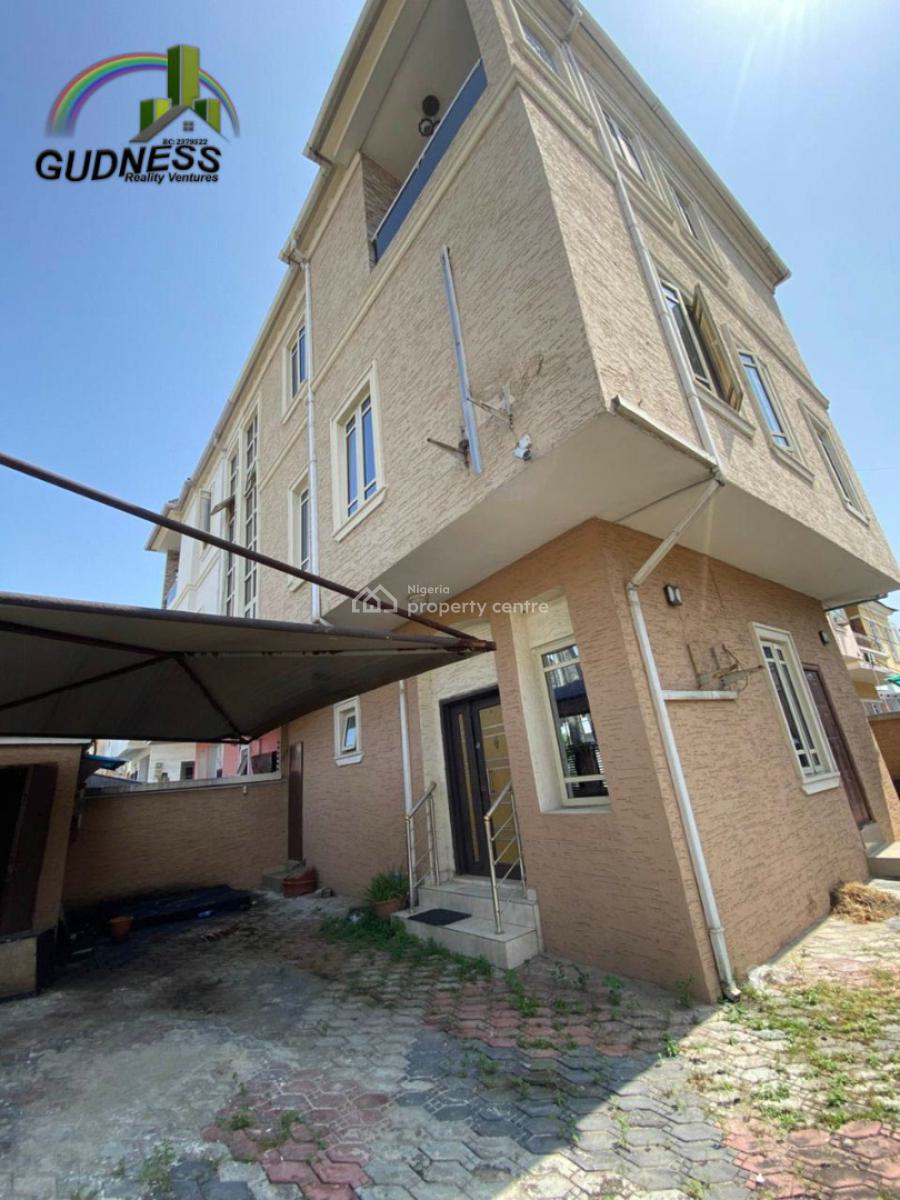 4 Bedroom Detached Terrace Duplex, Chevron, Lekki, Lagos, Terraced Duplex for Rent