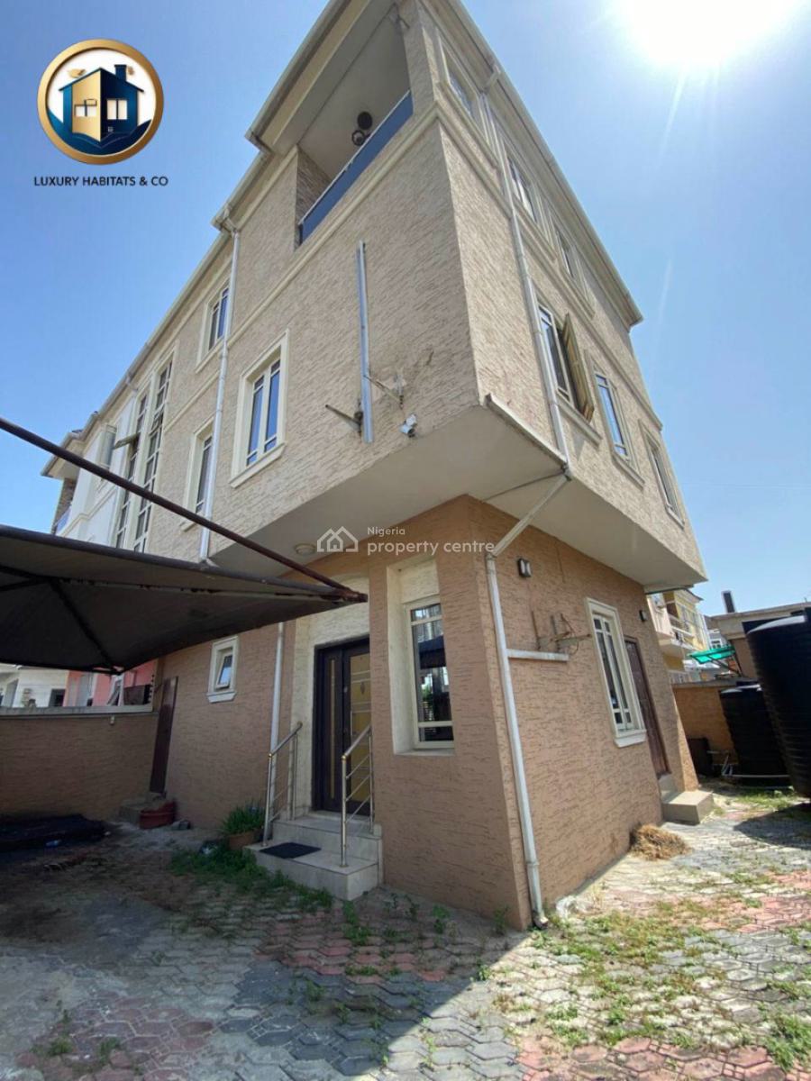 4 Bedroom Detached Terrace Duplex, Chevron, Lekki, Lagos, Terraced Duplex for Rent