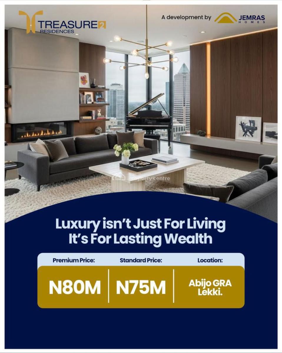 Luxury 2 Bedroom Apartment, Treasure 2 Residence, Abijo, Lekki, Lagos, Block of Flats for Sale