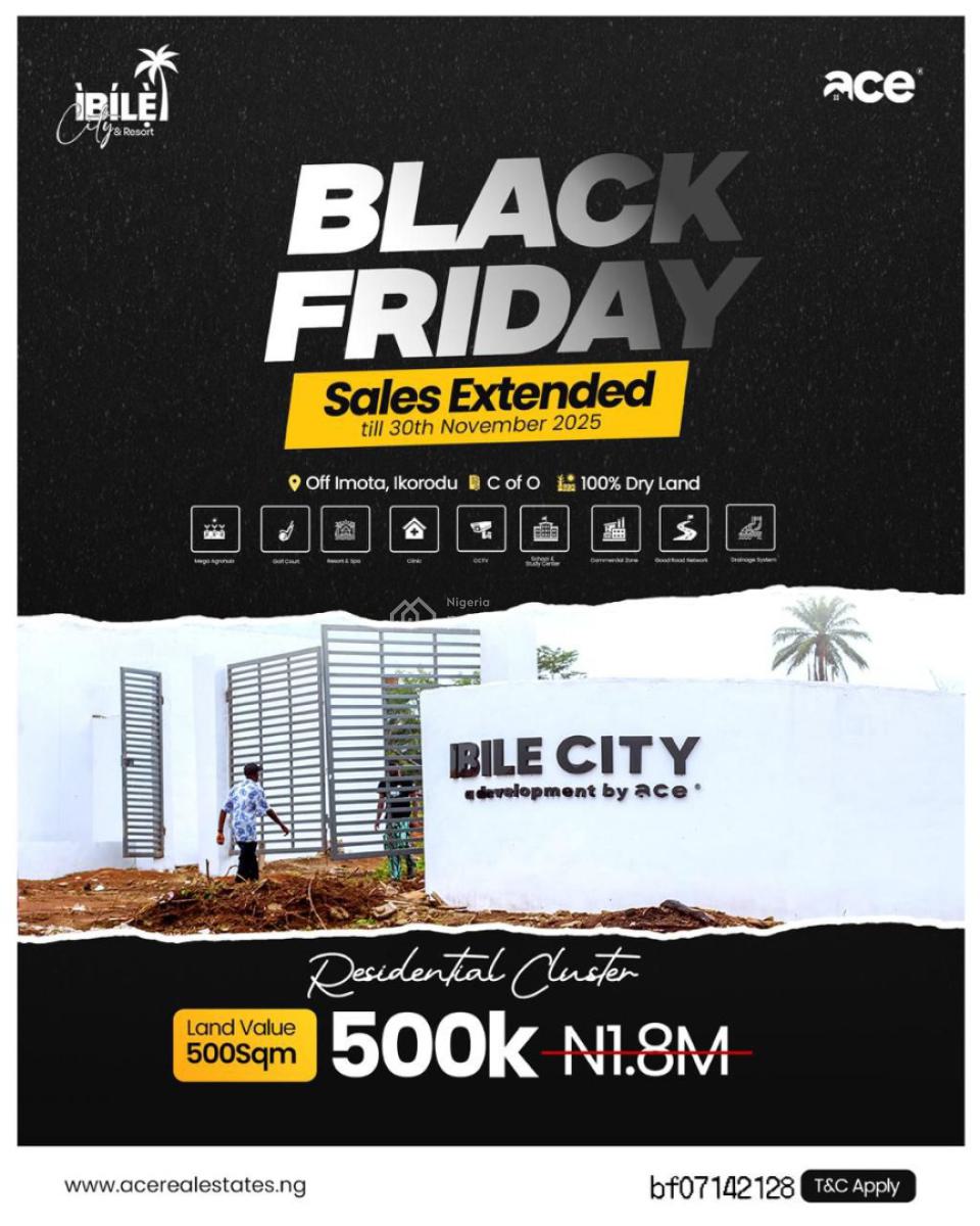 Ibile City & Resort Black Friday Mega Slash --- Up to 72% Off!, Imota, Ikorodu, Lagos, Commercial Land for Sale