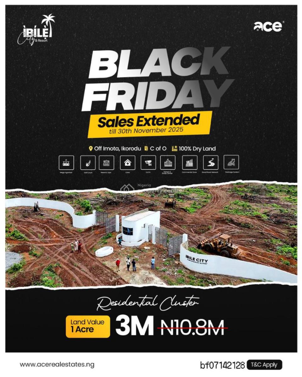 Ibile City & Resort Black Friday Mega Slash --- Up to 72% Off!, Imota, Ikorodu, Lagos, Commercial Land for Sale