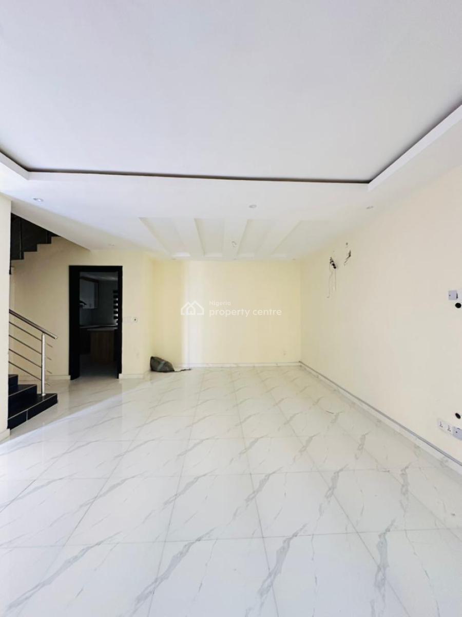 Nicely Built 4 Bedroom Terrace Duplex with Solar &bq, Ikate, Lekki, Lagos, Terraced Duplex for Rent