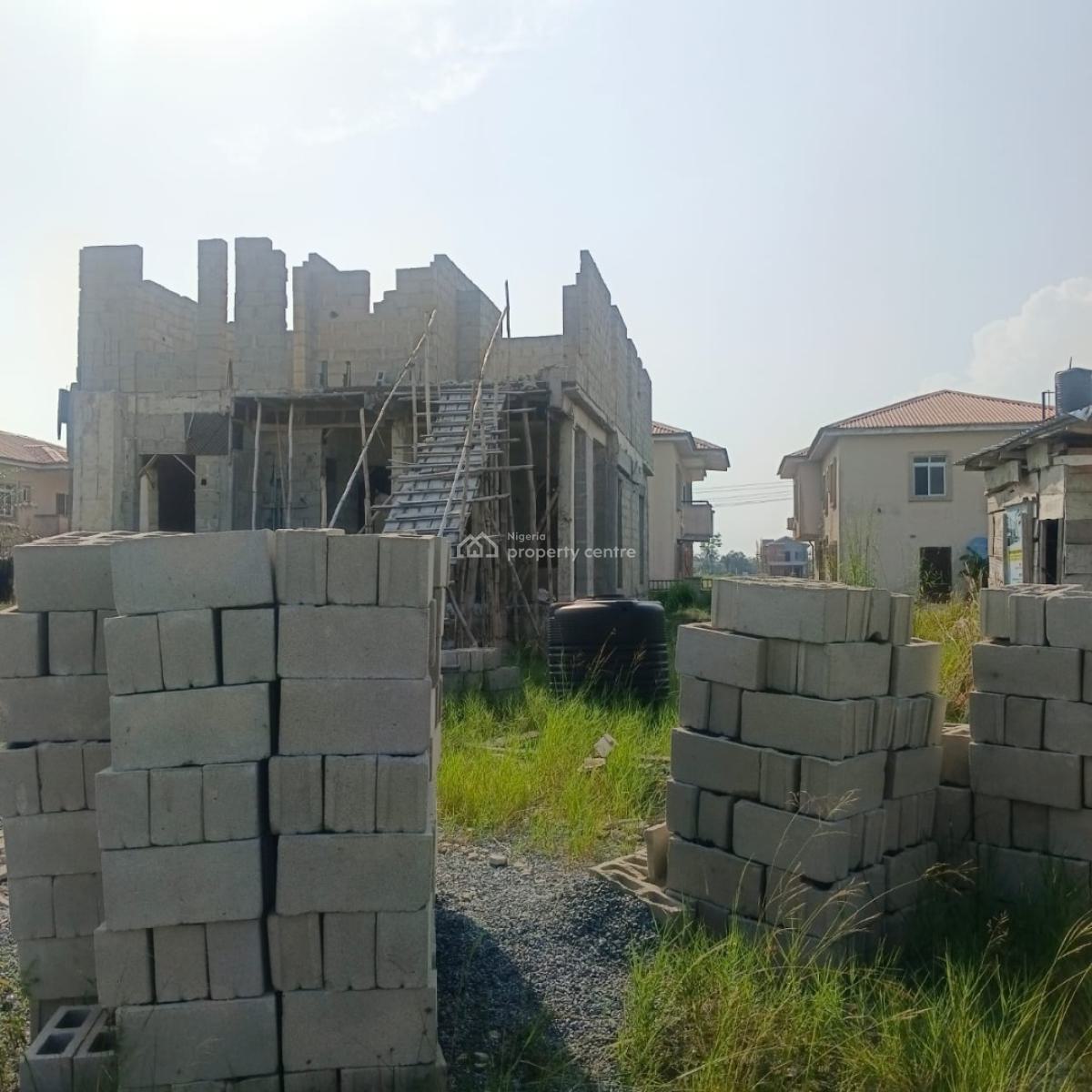 4bedrooms Carcass Duplex Available, Beechwood Estate, Imalete Alafia, Ibeju Lekki, Lagos, Detached Duplex for Sale