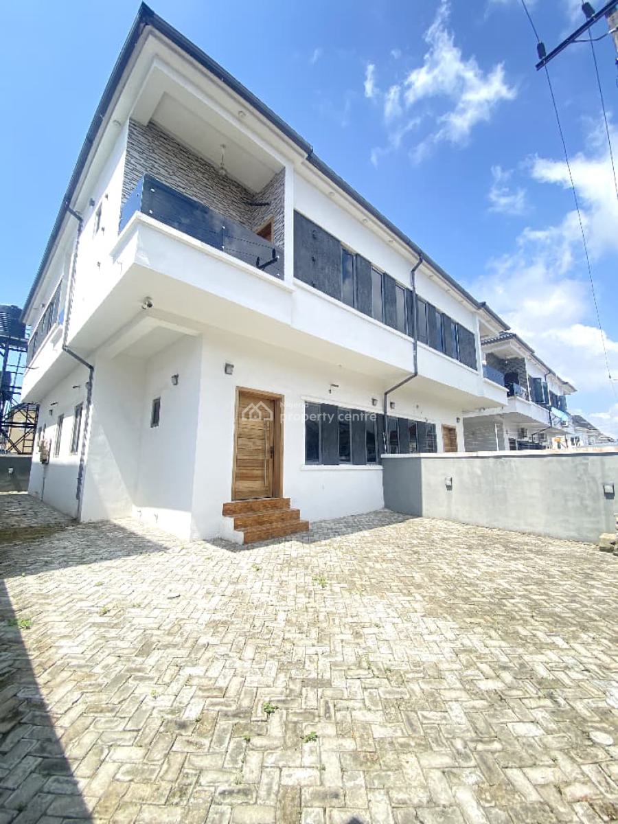 Lovely 4bedroom Semi Detached Duplex with Bq in a Secure Estate, Chevron, Lekki, Lagos, Semi-detached Duplex for Rent