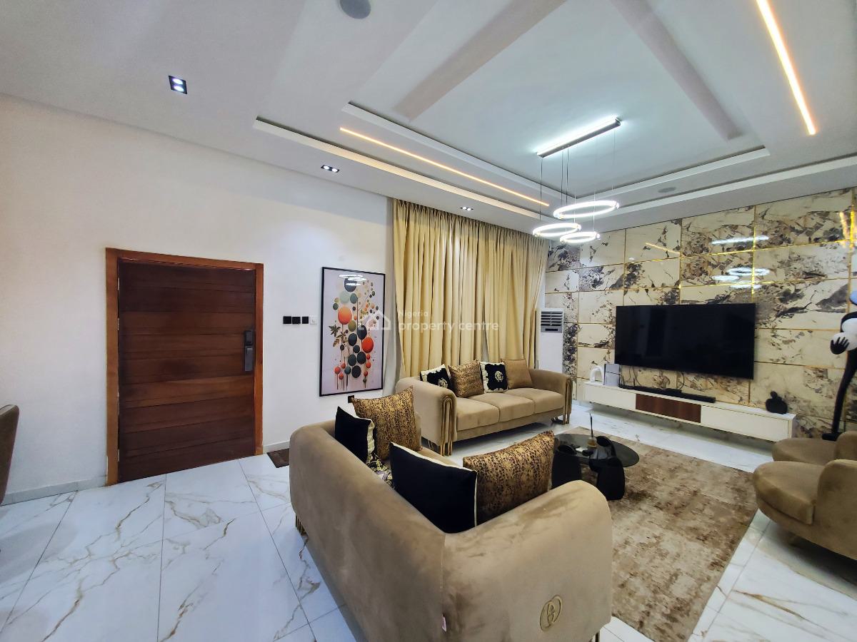 Premium Modern Furnished 4 Bedroom (self Compound)duplex, Ikate Elegushi, Lekki, Lagos, Semi-detached Duplex for Rent