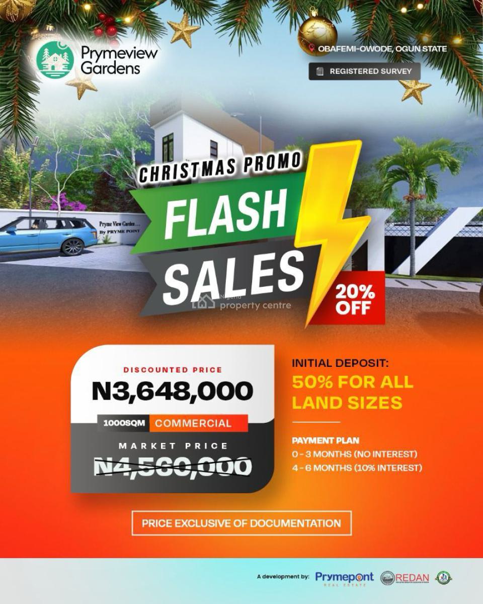 Prymeview Gardens --20% Off &instant Allocation, Obafemi Owode, Ogun, Land for Sale