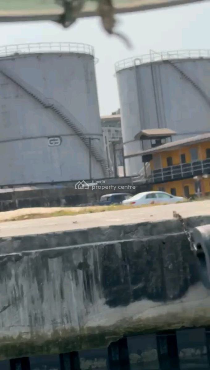 Functional Deep Jetty with Structures on 2 Acres of Water-front Land, Wharf Road, Behind The Fmn, Apapa, Lagos, Tank Farm for Sale