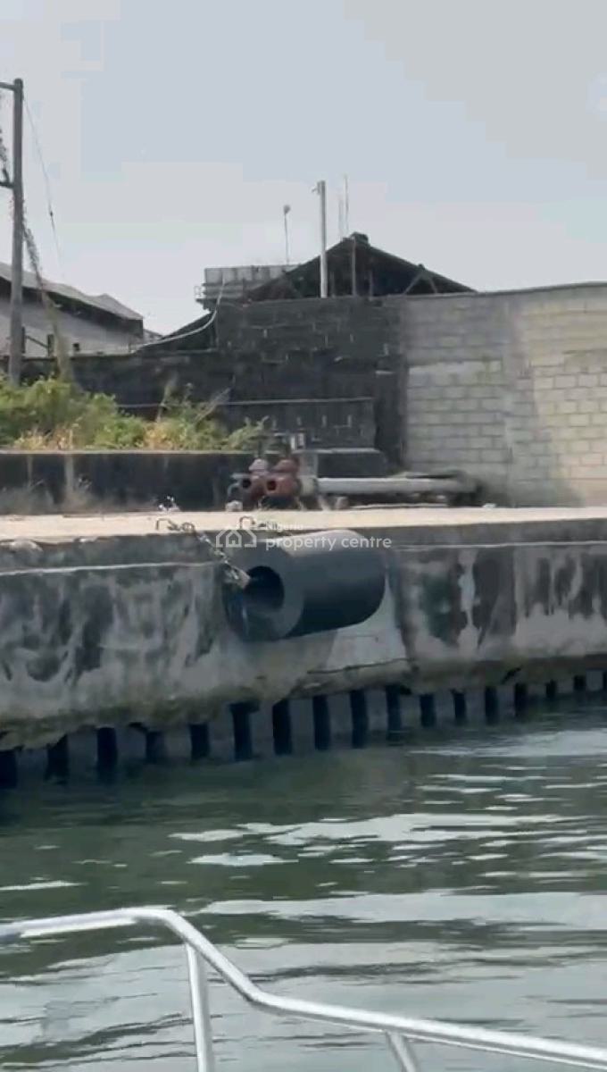 Functional Deep Jetty with Structures on 2 Acres of Water-front Land, Wharf Road, Behind The Fmn, Apapa, Lagos, Tank Farm for Sale