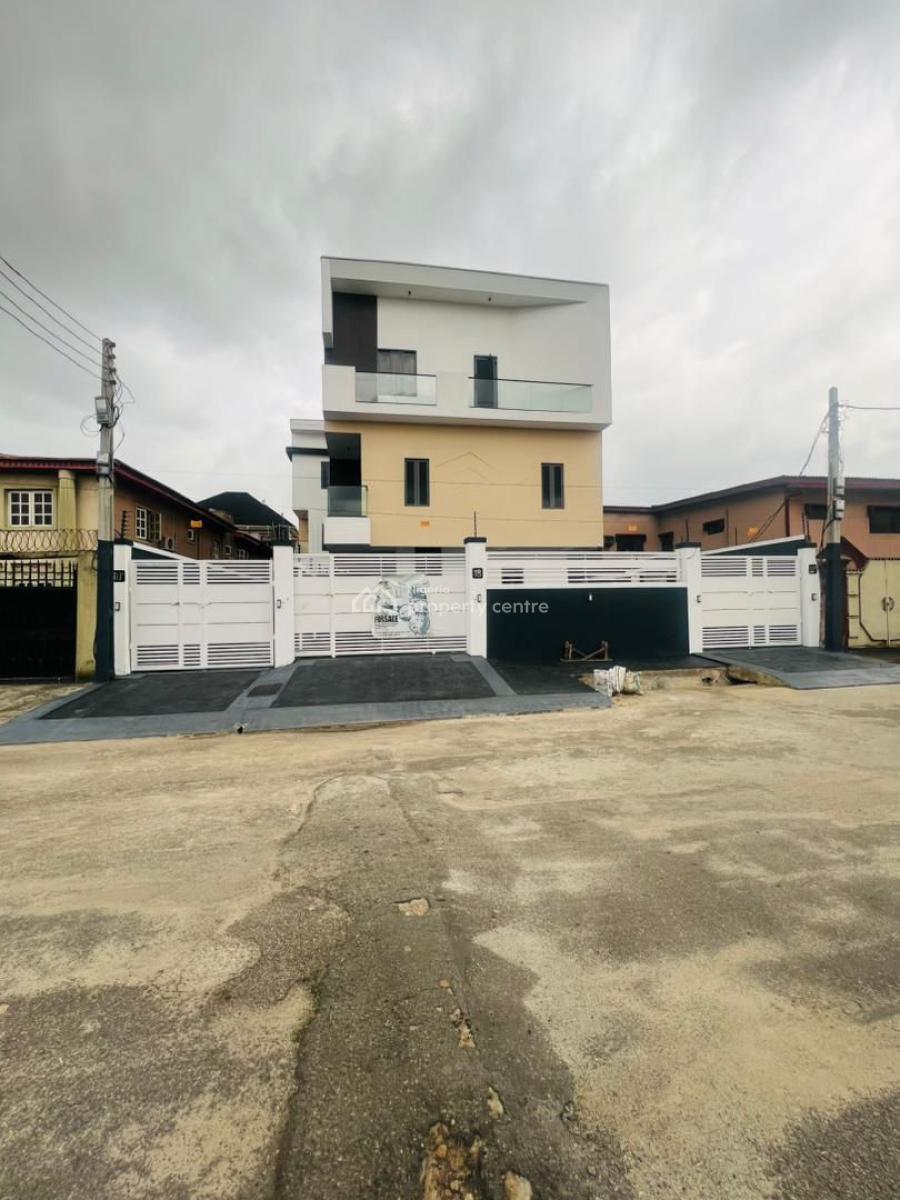 Beautifully Crafted 4 Bedroom Fully Detached Duplex Plus Bq, Stylishly Designed Home with Bq in a Secured Estate, Off Wemco Rd, Ikeja, Lagos, Detached Duplex for Sale