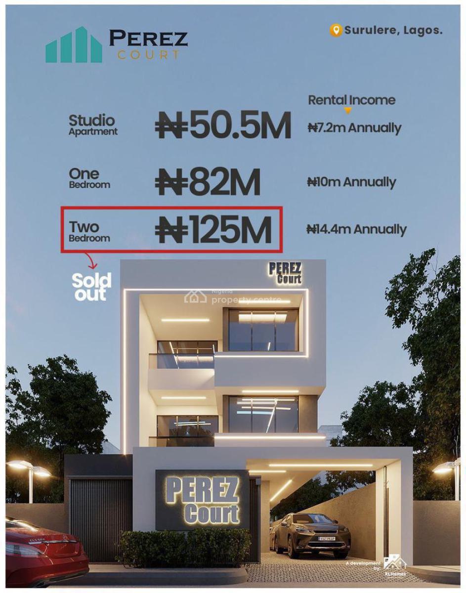 Luxury 2 Bedroom Blocks of Apartments in a Secured Estate, Soon to Be Complete Affordable 2 Bedroom Apartment with Big Returns, Surulere, Lagos, Flat / Apartment for Sale
