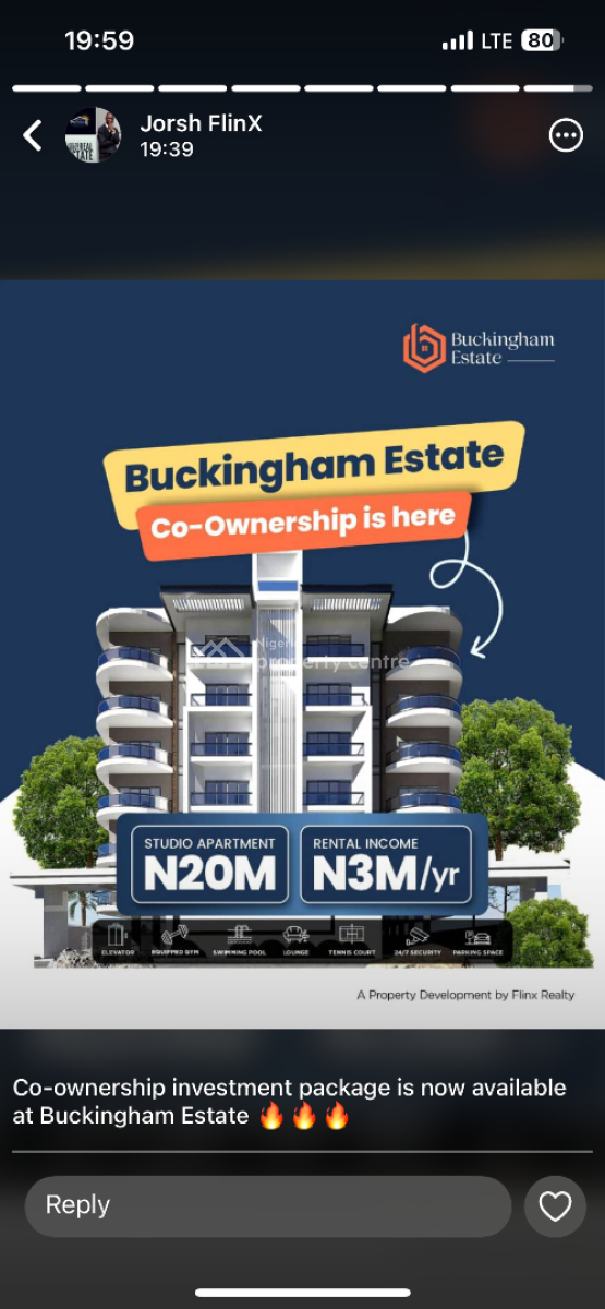 Co-own a Luxury Serviced Apartment Earn 3million Annually, Off Jacob Mews Estate, Alagomeji, Yaba, Lagos, Flat / Apartment for Sale