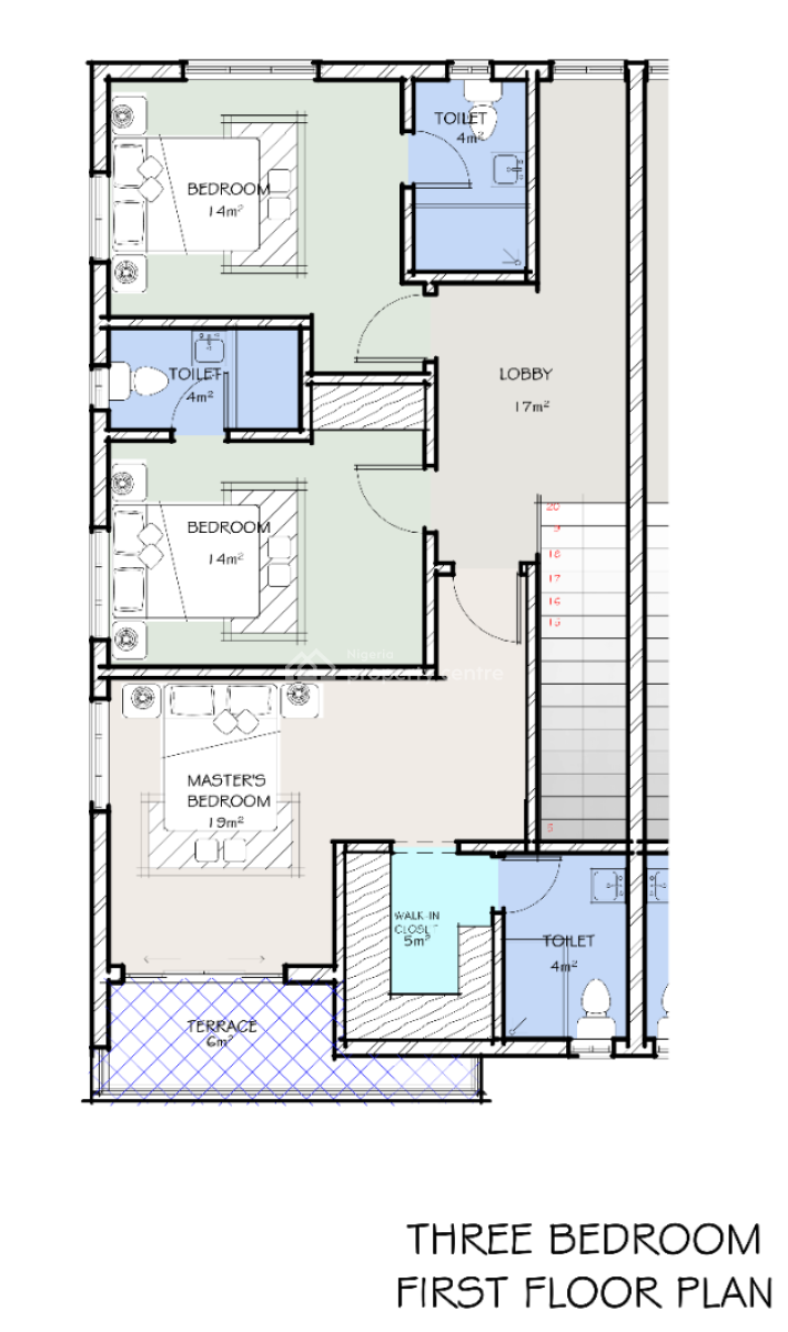 Luxury Semi-furnished 3 Bedroom Duplex with Bq. Off Plan, Aiyemoghe Drive Off Trade Fare Road Gra, Benin, Oredo, Edo, Terraced Duplex for Sale