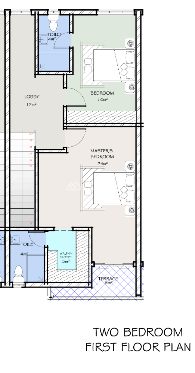 Luxury Semi-furnished 2 Bedroom Duplex with Bq. Off Plan, Aiyemoghe Drive Off Trade Fare Road Gra, Benin, Oredo, Edo, Terraced Duplex for Sale