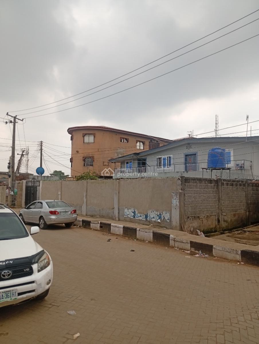 Block of 14 Flats Plus 3-shops Now Selling at Heart of Egbeda Close, Very Close to Bus Stop at Egbeda Alimosho, Egbeda, Alimosho, Lagos, Block of Flats for Sale